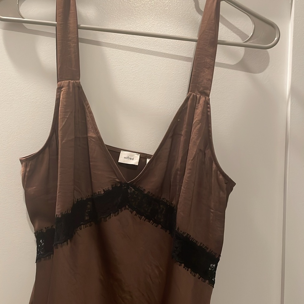 Aritzia Wilfred Bias Cut Slip Dress - Picture 3 of 4